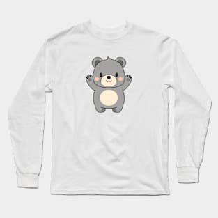 A cute Panda T-shirt and Sticker Long Sleeve T-Shirt